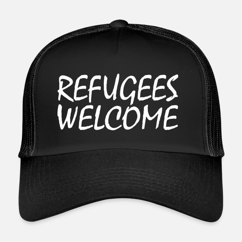 refugees welcome Trucker Cap
