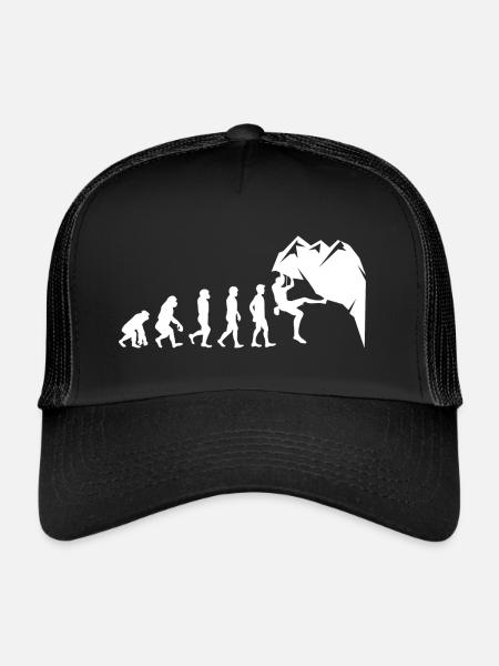 Rock Climbing Bouldering Wall Climber Evolution - Trucker Cap - black/black - Front