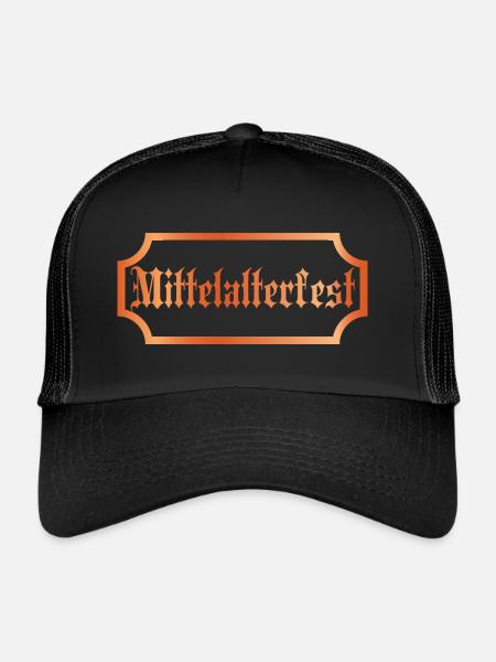 Ritter Mittelalterfest - Trucker Cap - Schwarz/Schwarz