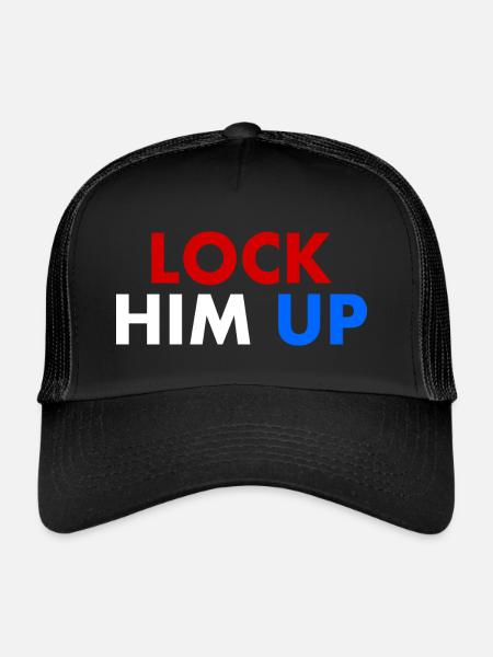 Lock him up - Casquette trucker  - noir/noir - Devant