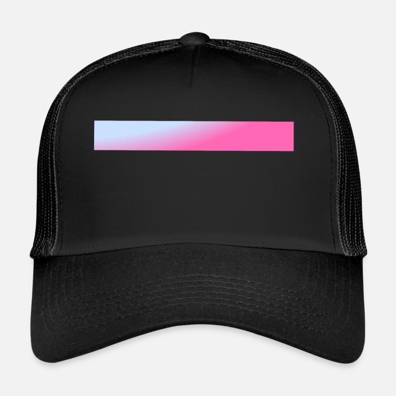 Balken Blau & Pinker Farbverlauf Trucker Cap