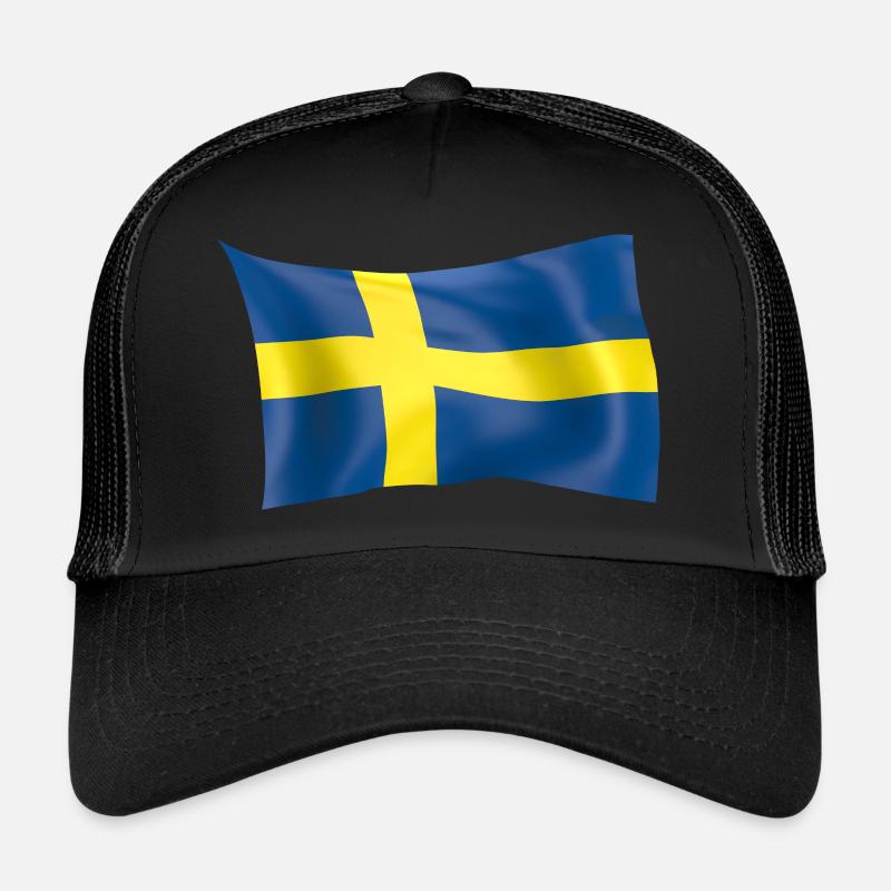Drapeau de la Suède Casquette trucker 