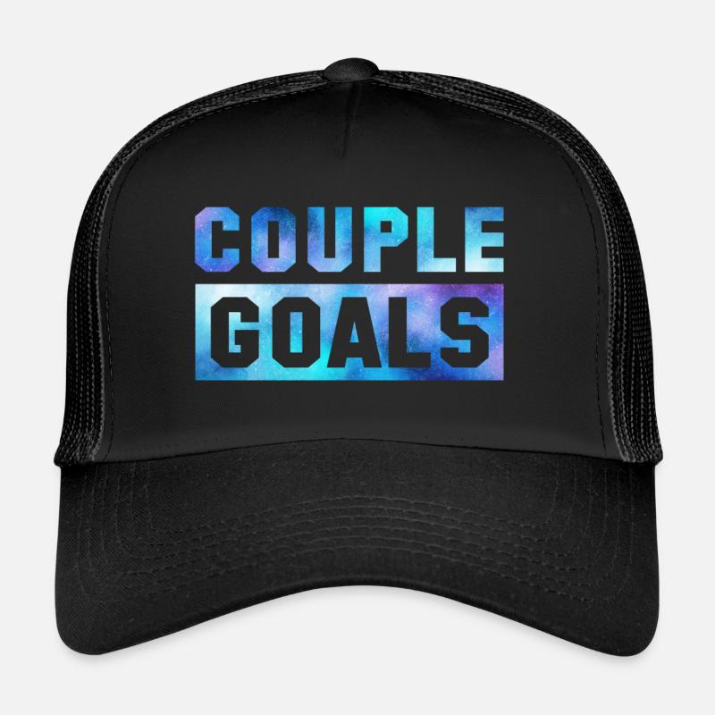 Couple Goals Couple Couple Relation Saint Valentin Casquette trucker 