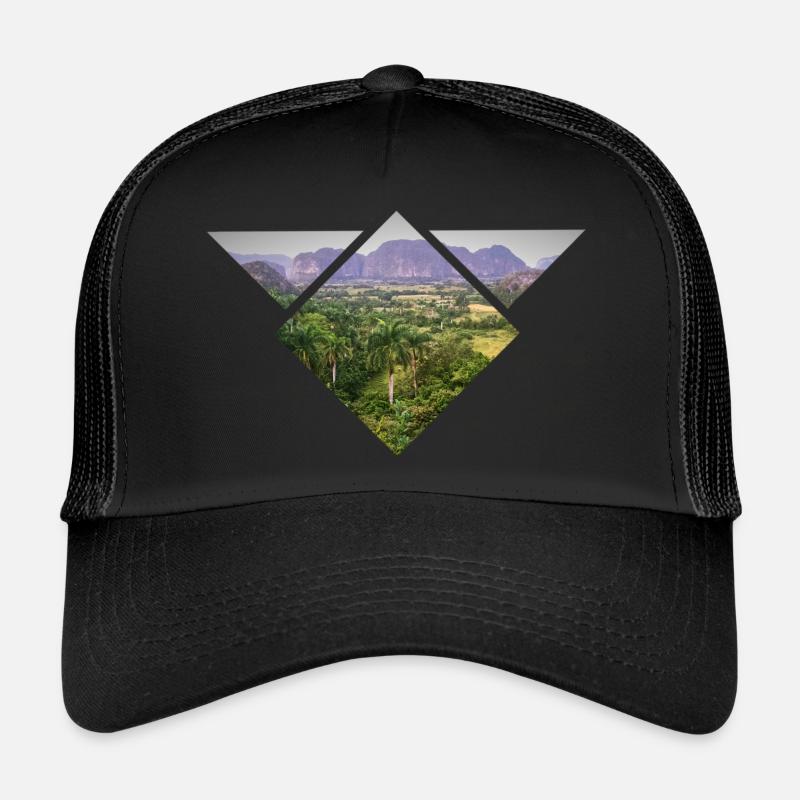 DreiecksSteppe - Trucker Cap - Schwarz/Schwarz