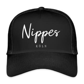 Köln Nippes Veedel Bezirk Stadtteil Kölsch - Trucker Cap - Schwarz/Schwarz - Vorne