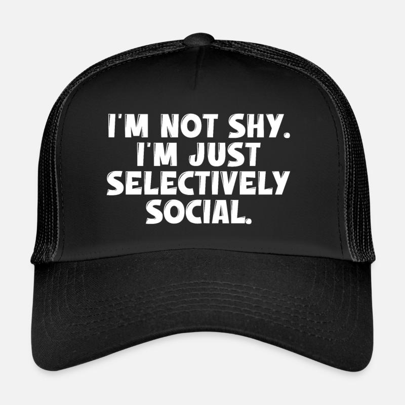 JE NE SUIS PAS TIMIDE Casquette trucker 