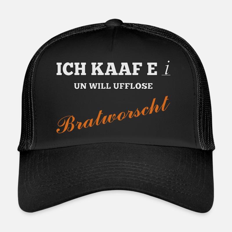 Bratworscht - Trucker Cap - Schwarz/Schwarz