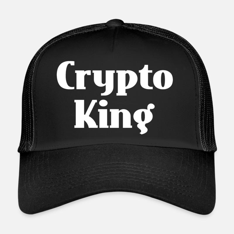 crypto king - Casquette trucker - noir/noir