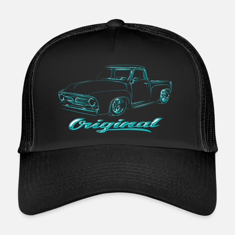 Pick Up Auto Design - Trucker Cap - Schwarz/Schwarz