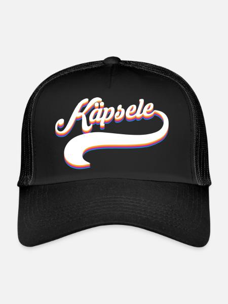Käpsele - Trucker Cap - Schwarz/Schwarz