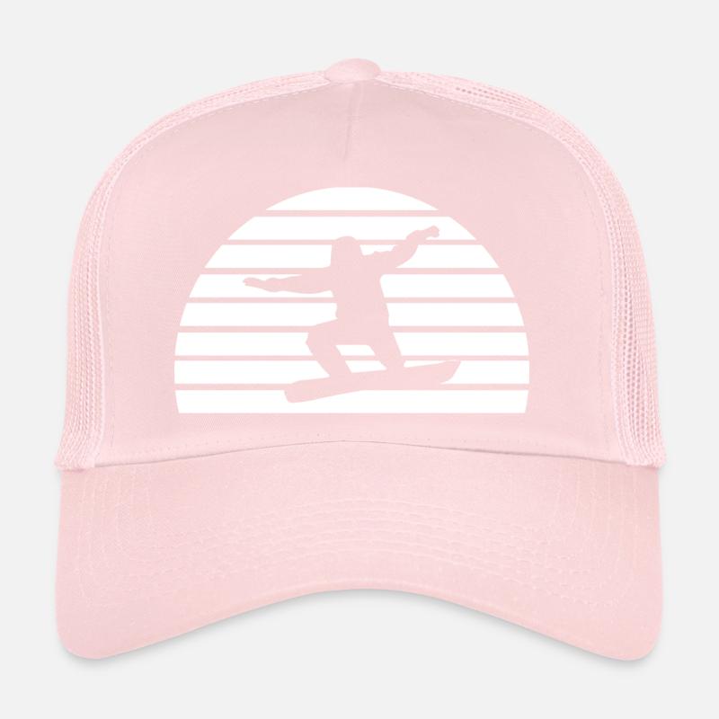 Snowboard Snowboarder Trucker Cap