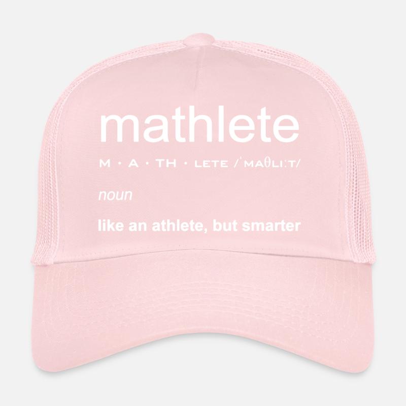 Mathlete Definition Funny Math Nerd Trucker Cap