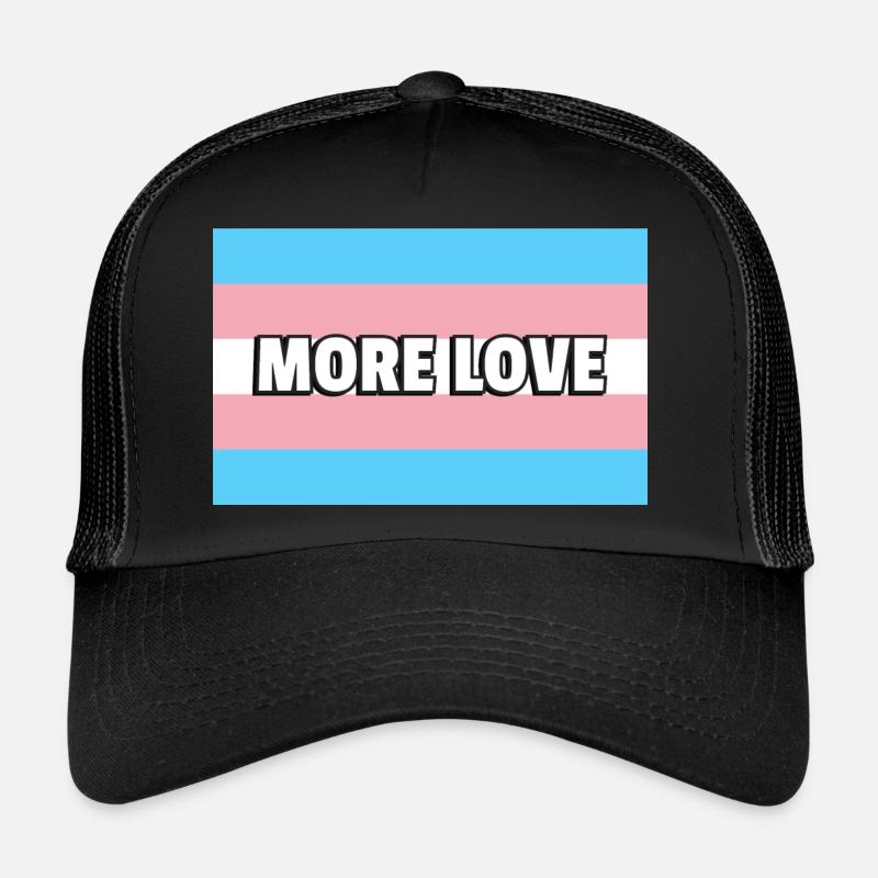 Fierté trans PLUS D’AMOUR Casquette trucker 