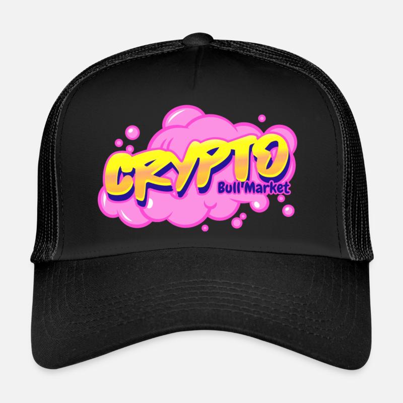Krypto-Bullenmarkt - Trucker Cap - Schwarz/Schwarz