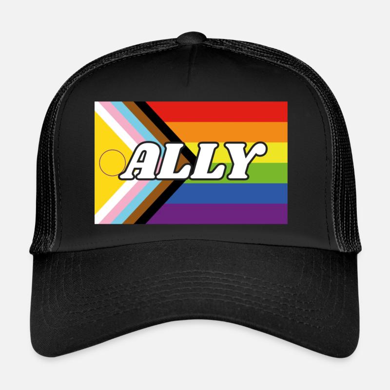 Ally Inclusive Pride Progress Flag Trucker Cap