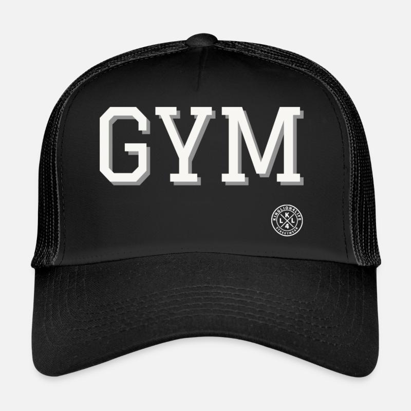 gym - Trucker Cap - Schwarz/Schwarz