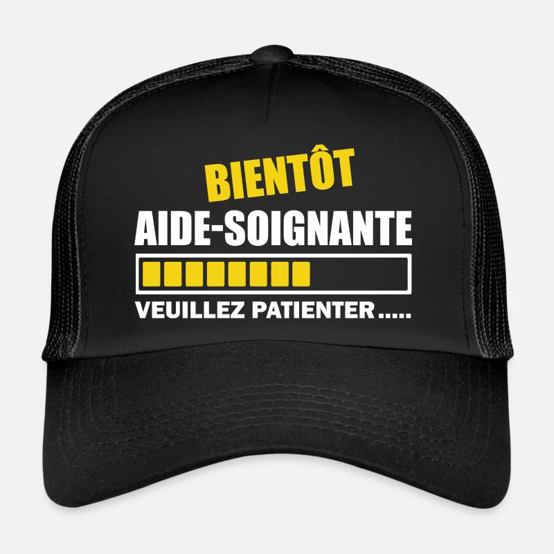 Bientôt aide-soignante / future aide-soignante Casquette trucker 