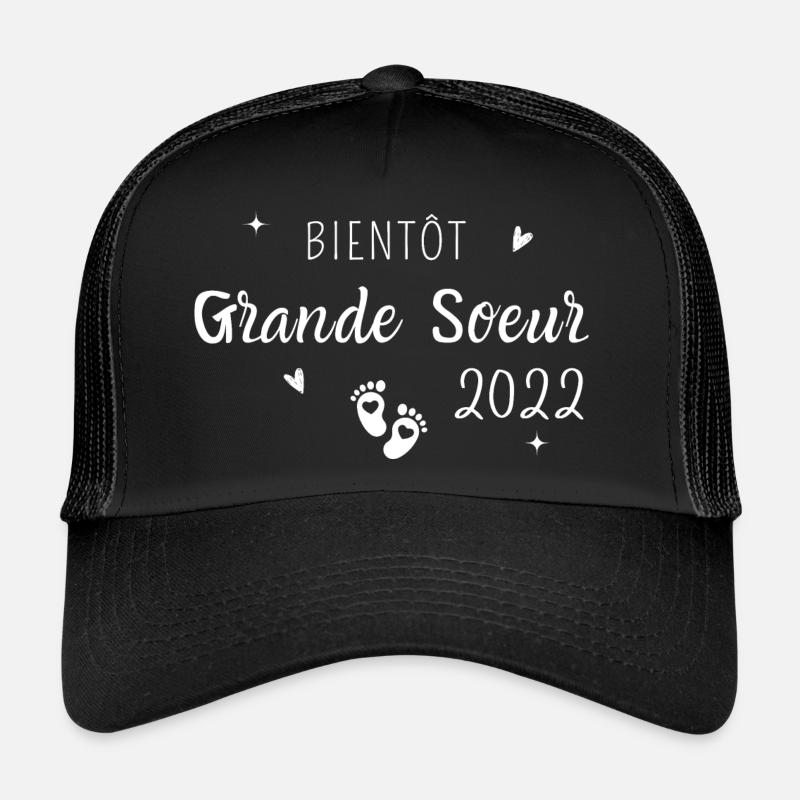 Bientôt grande sœur 2022 Casquette trucker 