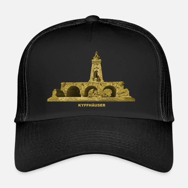 Kyffhaeuser Denkmal Barbarossa Bad Frankenhausen - Trucker Cap - Schwarz/Schwarz