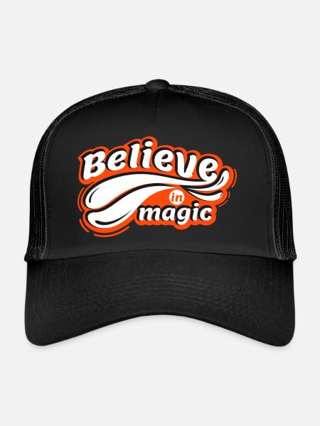 Believe in magic - Trucker Cap - black/black - Front