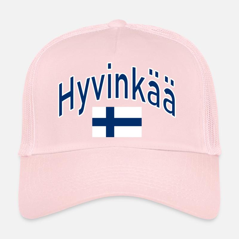 Hyvinkää drapeau finlandais Casquette trucker 