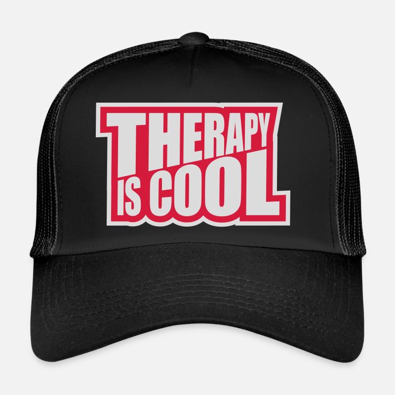 therapy is cool Zitat Trucker Cap