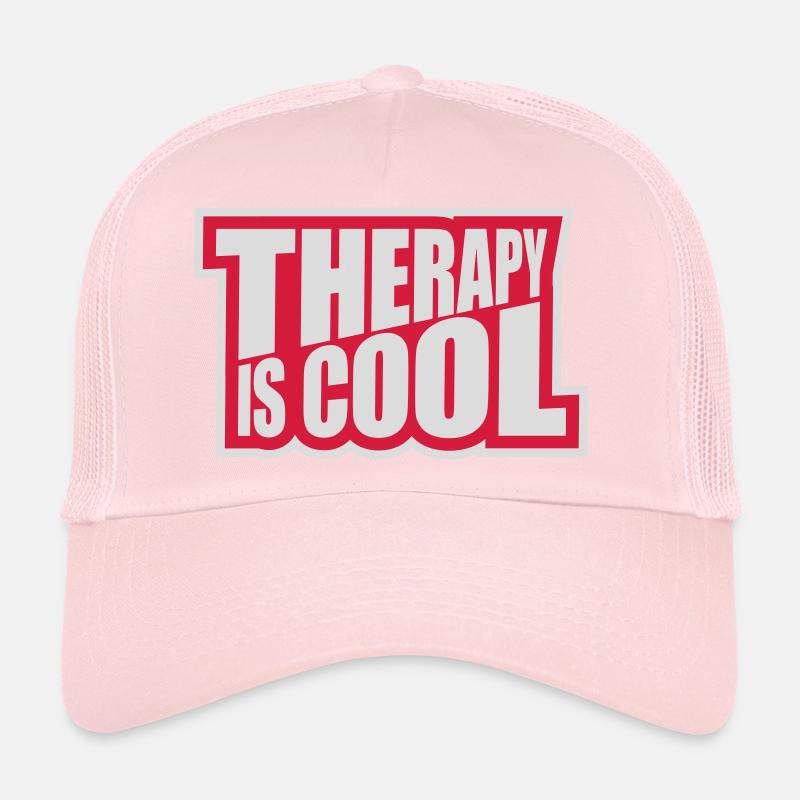 therapy is cool Zitat Trucker Cap
