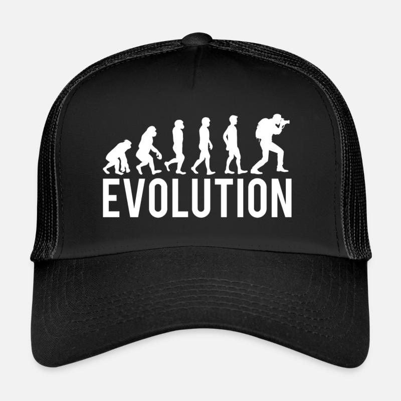 Evolution Photographie - Casquette trucker  - noir/noir