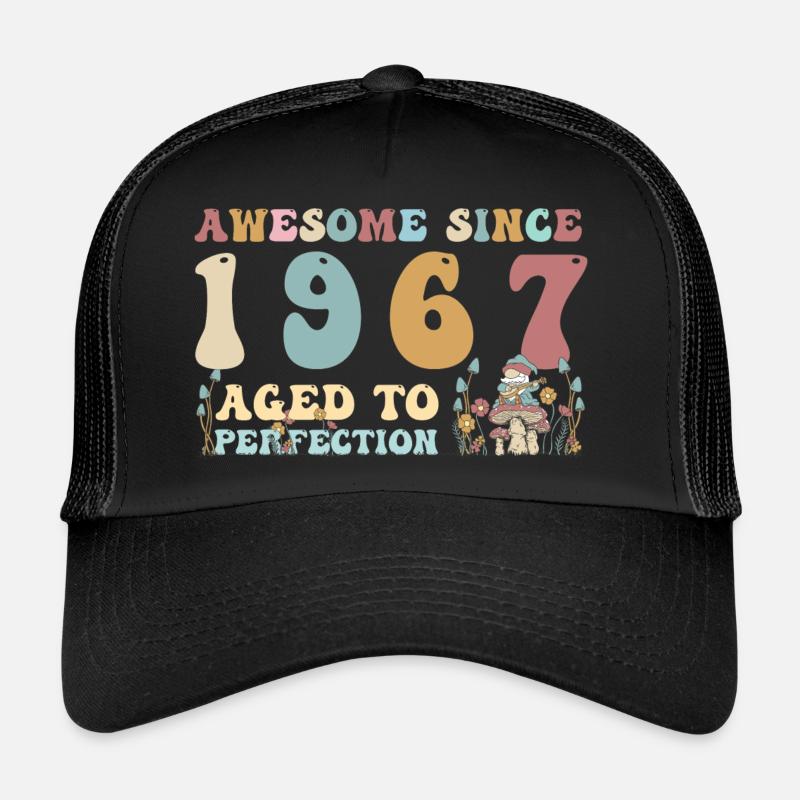 Awesome since 1967 - 56th Birthday - 2023 Groovy Trucker Cap