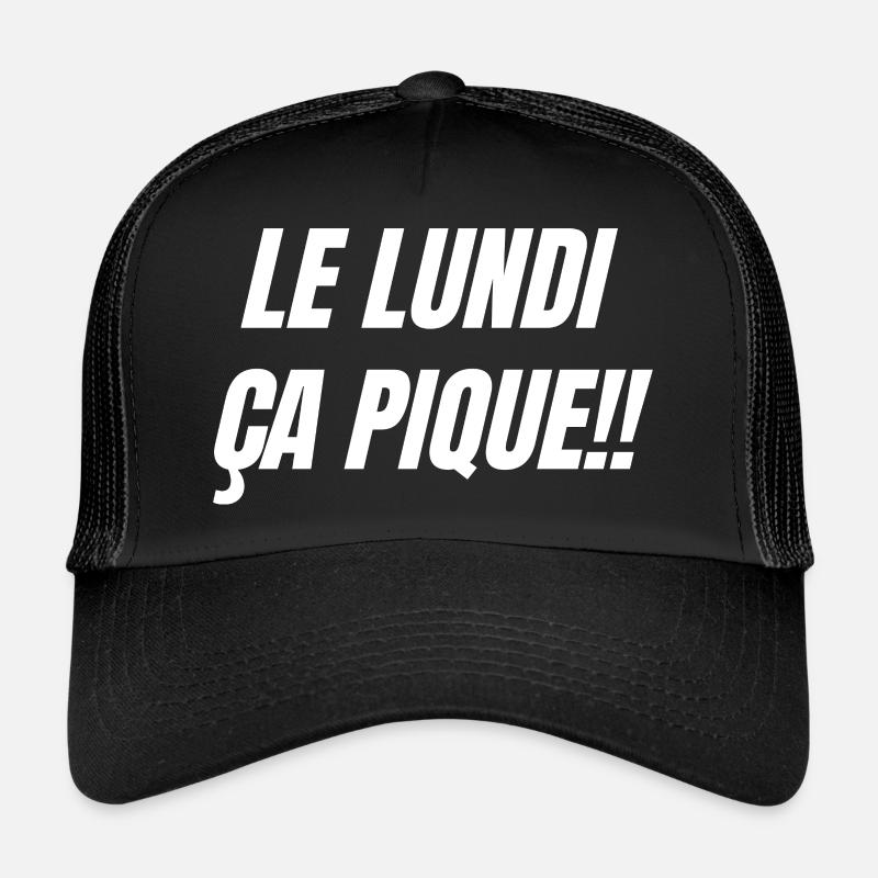Le lundi ça pique Casquette trucker 