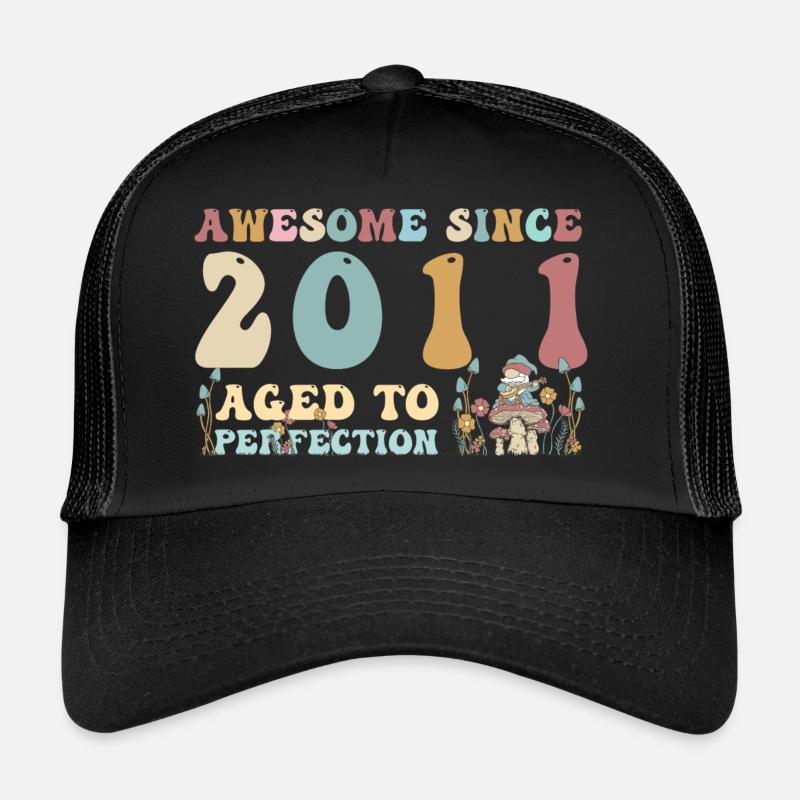 Awesome since 2011 - 12nd Birthday - 2023 Groovy Trucker Cap