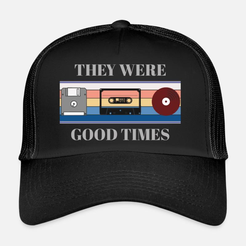 Year - Cassette - Disc -Vinyl Record - Gift Trucker Cap