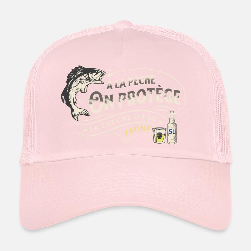 A la Pêche on Protège la Couche d'Eau Jaune Casquette trucker