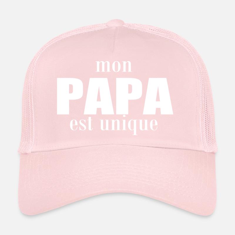 mon papa est unique Casquette trucker 