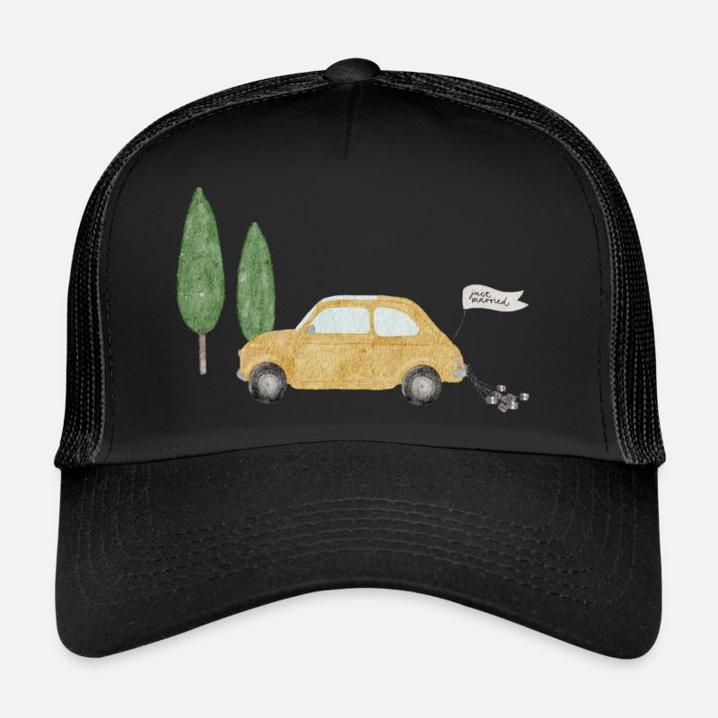 Just married - Trucker Cap - Schwarz/Schwarz