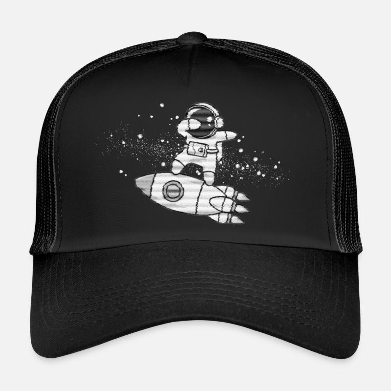 Rocket Travel A gift for space fans - Trucker Cap - black/black