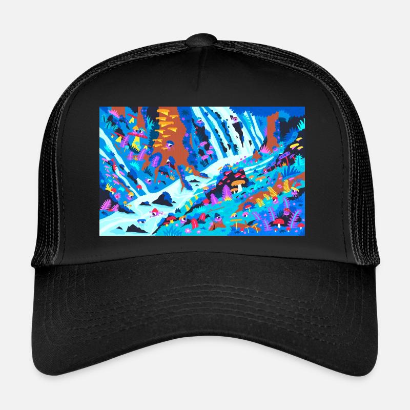 La forêt enchantée - Casquette trucker  - noir/noir