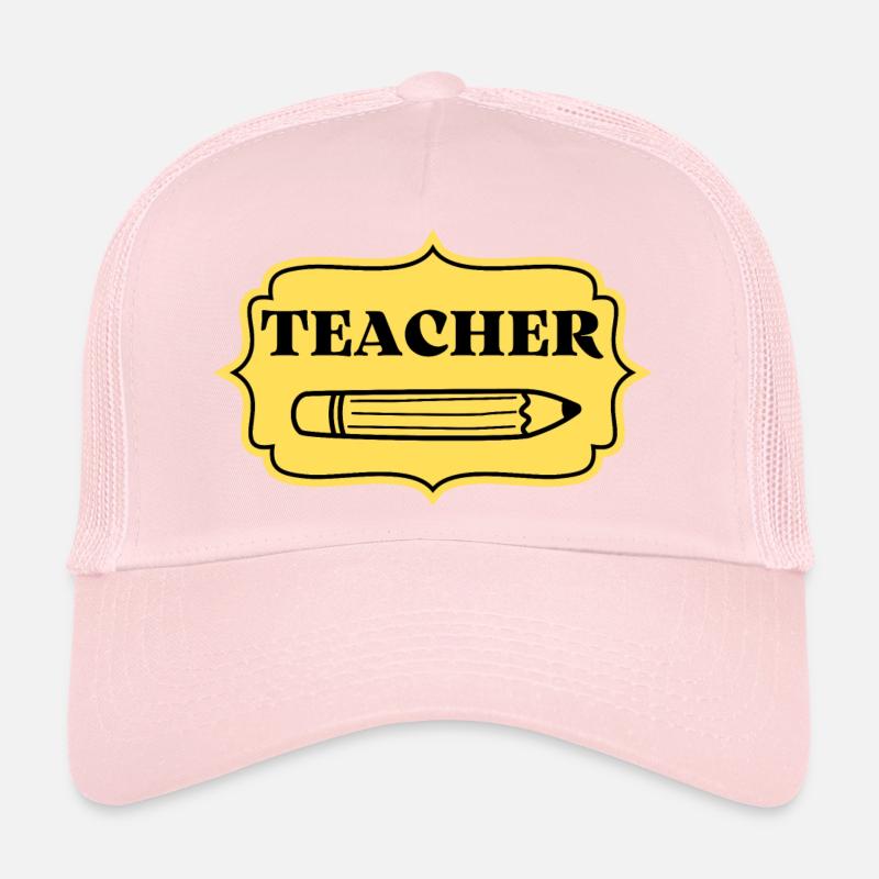 ENSEIGNANT Étiquette rétro vintage Casquette trucker 