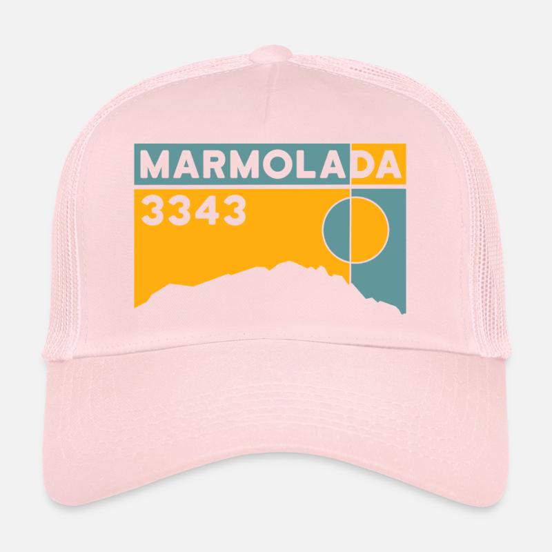 Marmolada Marmolada Dolomites Punta Penia Randonnée Casquette trucker 
