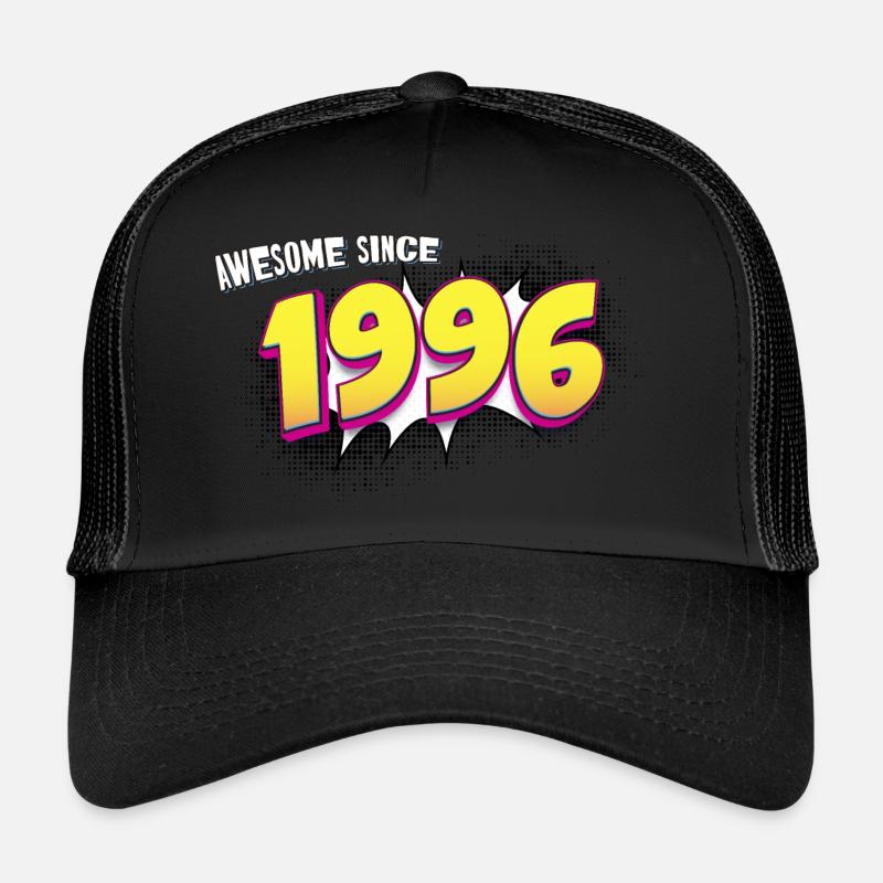 Retro 27th birthday in Pop Art Comic Book Style Trucker Cap