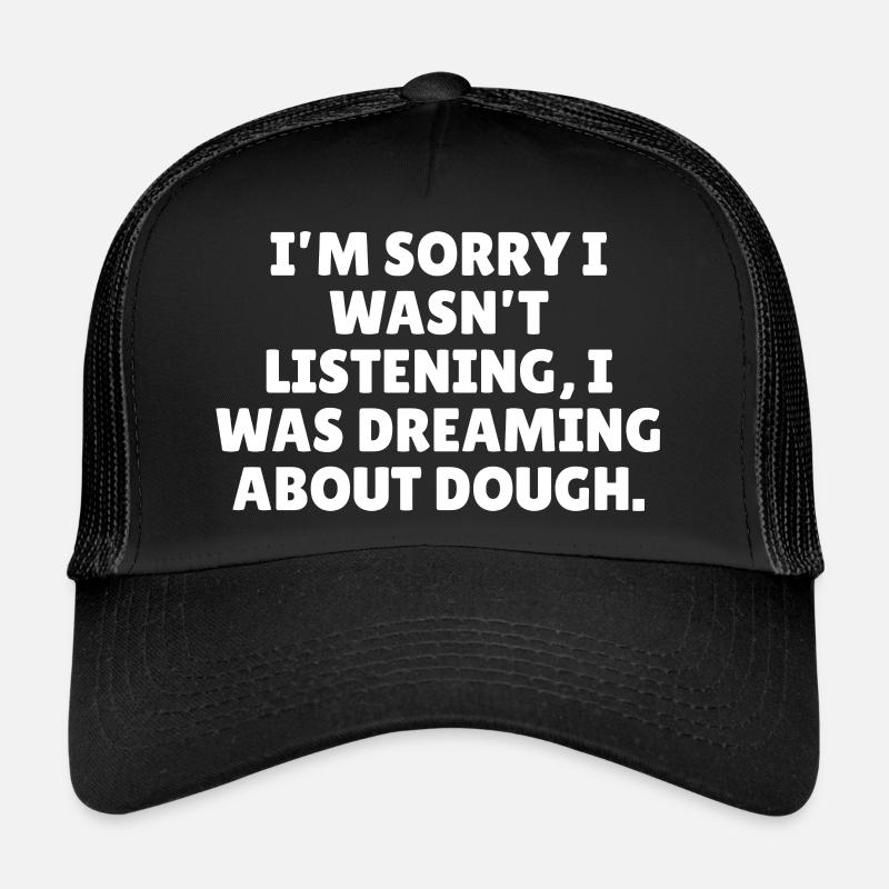 Funny baking slogan - Trucker Cap - black/black