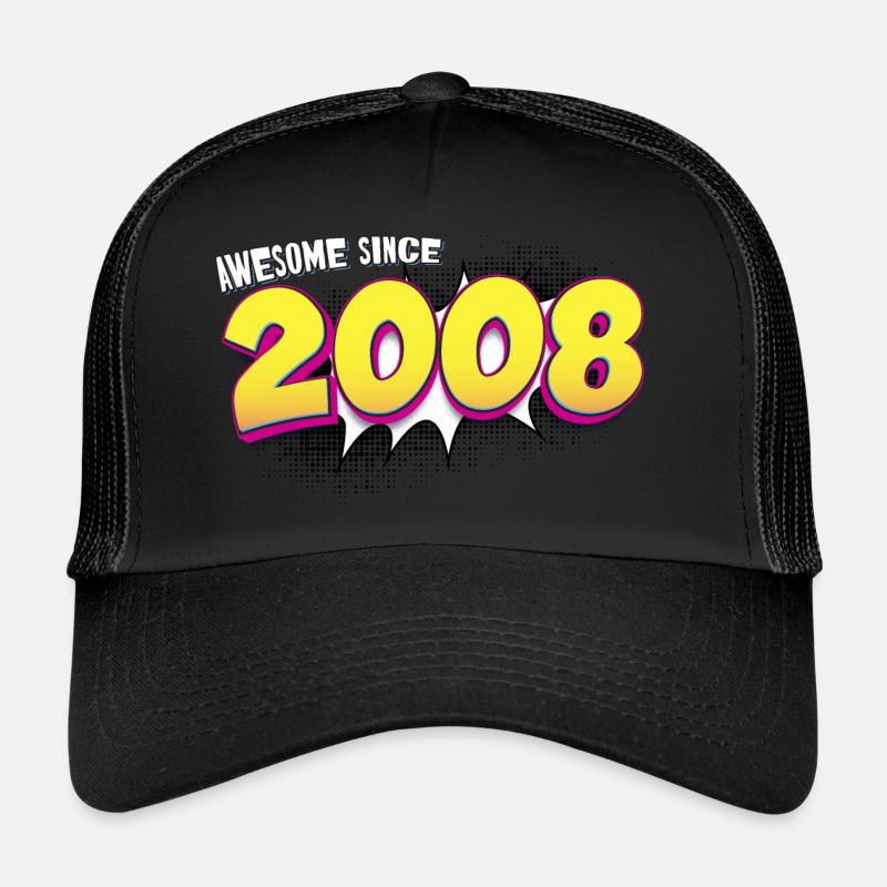 Retro 15th birthday in Pop Art Comic Book Style Trucker Cap