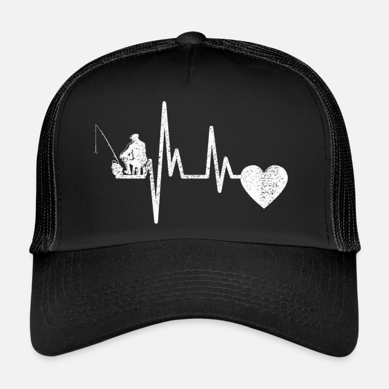 Pêche Pêche Pêcheur Pêcheur Hameçon Casquette trucker 