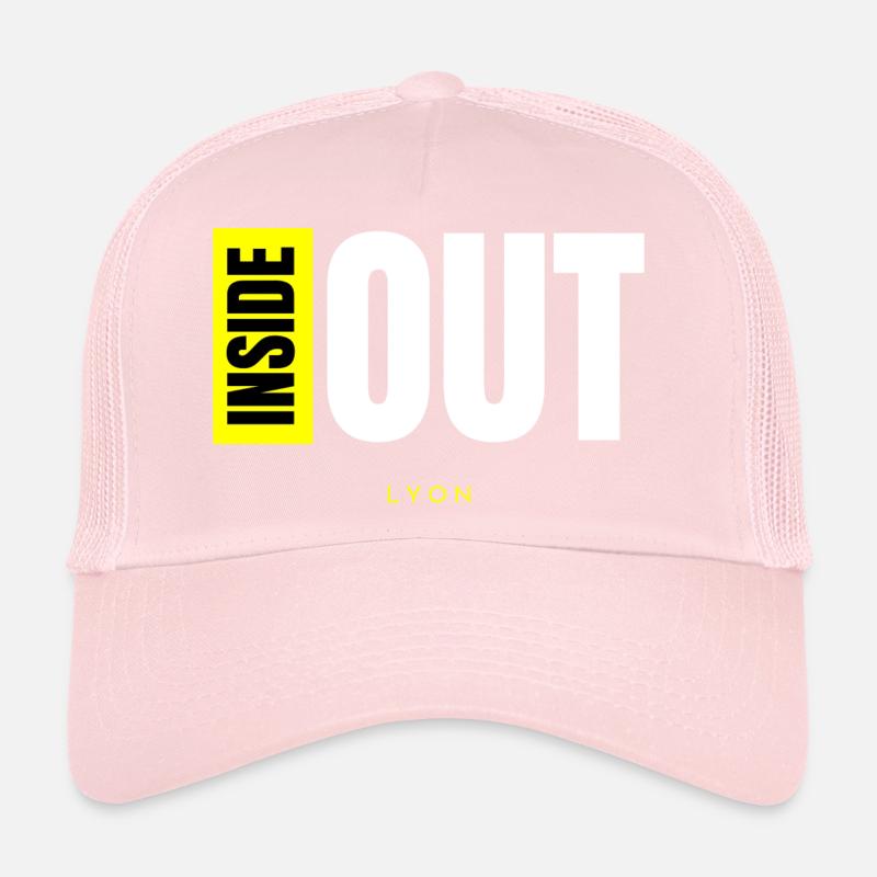 Inside Out White Casquette trucker 