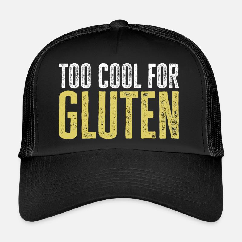 Trop cool pour le gluten - Funny Celiac Design Casquette trucker 