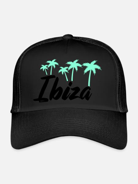 ibiza - Trucker Cap - Schwarz/Schwarz - Vorne