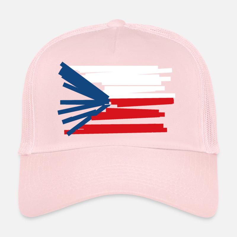 Czech Republic Flag - Modern Art Trucker Cap