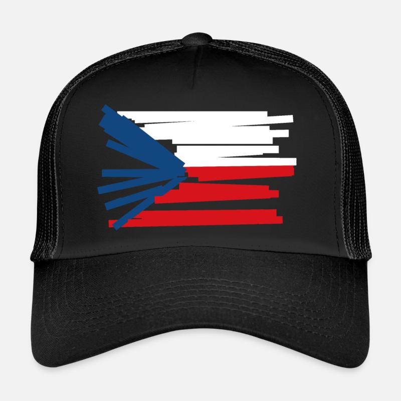 Tschechien Flagge - Moderne Kunst Trucker Cap