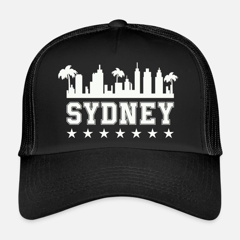 sydney 01 - Trucker Cap - Schwarz/Schwarz