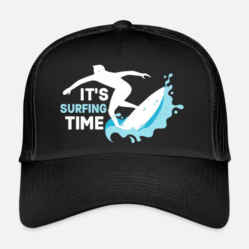 C’est l’heure du surf Summer Surfer Planche de surf Casquette trucker 